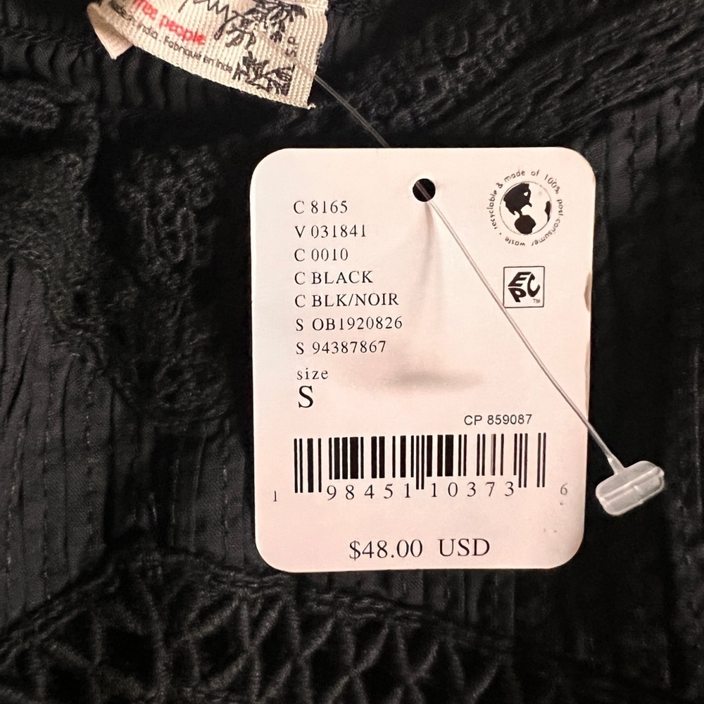 Free People Intimately Black Lace Smocked Bralette - Picture 5 of 5